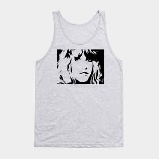 Stevie Nicks Pop Art B&W Tank Top